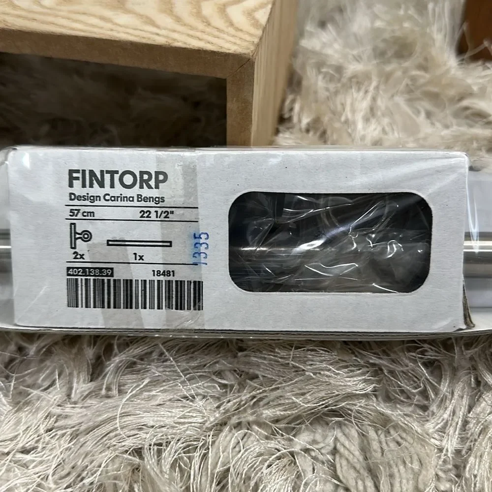 Ikea Fintorp Bundle Of Steel Rail 22.5”-5 Hooks -3 Buckets‎ Utensil Hanger